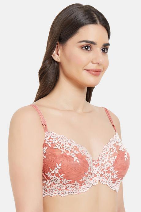 Wacoal Single Layered Wired 3/4Th Coverage Lace Bra - Faded Rose White Sand — image 2